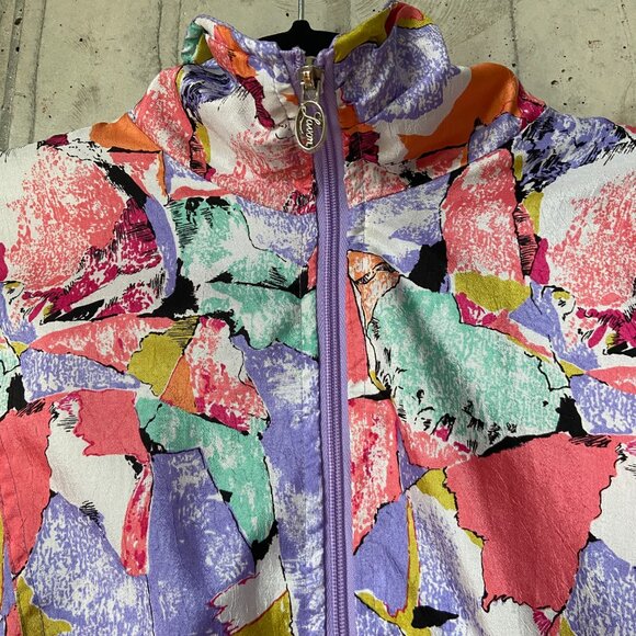 Vintage Lavon Nylon Jacket 80's or 90's - Picture 4 of 10